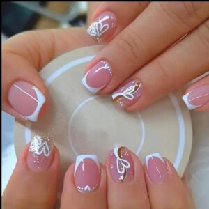 24pcs Short Square Designed Press On nails