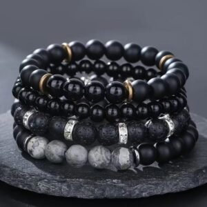 Real natural stone bangles