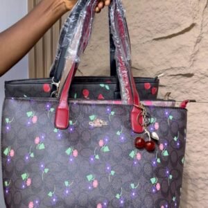 Luxury Cherry Tote Bag - Gray