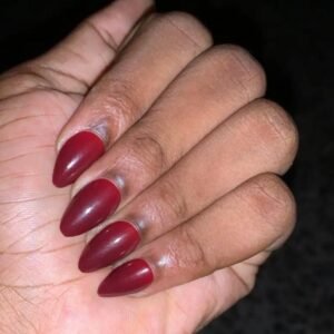 30pcs Short Almond Nails - Deep nude